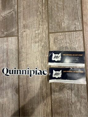 Quinnipiac University Sticker and 20% Off Campus Bookstore Coupon Pack